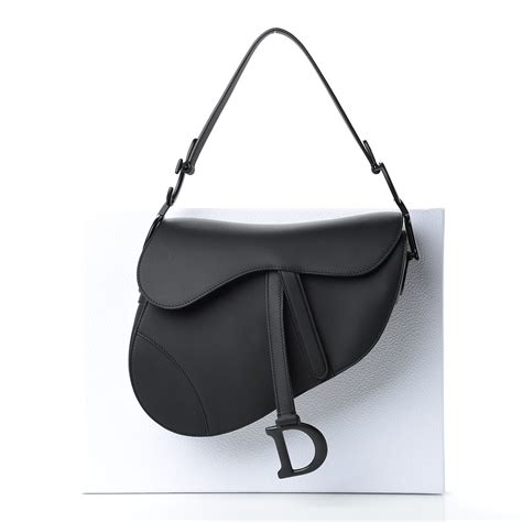 dior saddle bag matte black|christian dior saddle bag black.